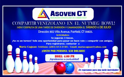  ¡Comparte con ASOVEN CT en el Nutmeg Bowl!