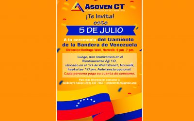 Ceremonia del Izamiento de la Bandera de Venezuela